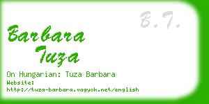 barbara tuza business card